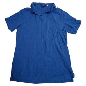 Polo Ralph Lauren Short Sleeve Polo Shirt Mens Large Blue Classic Fit Pullover